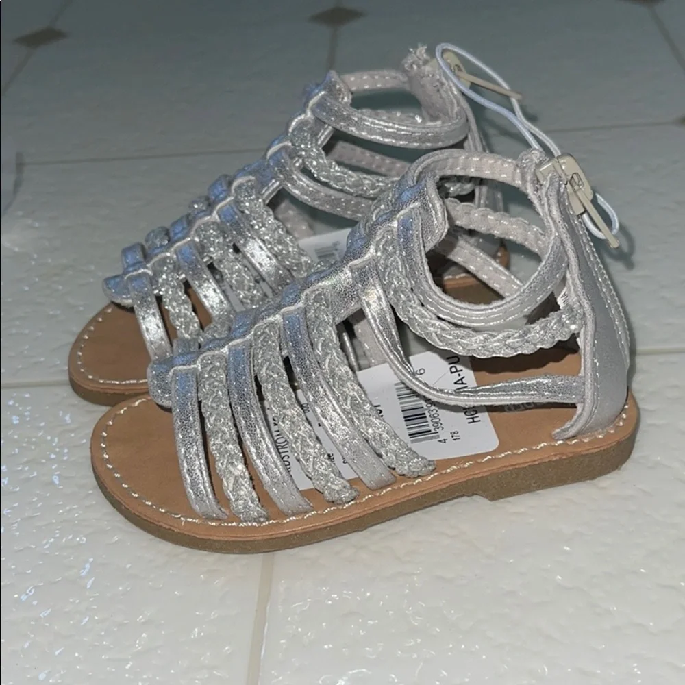 Harper Canyon Strappy Silver Gladiator Sandal